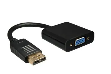 DINIC DisplayPort Adapter St. auf VGA Bu., 0,2m schwarz